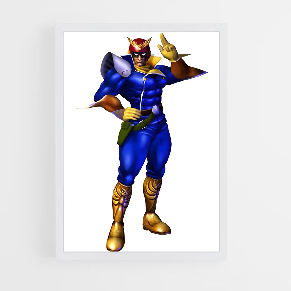 Poster Falcon Fury – affiche Super Smash Bros (vue 3)
